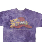 THE MOUNTAIN Mens Purple Tie Dye Graphic T-Shirt XL Short Sleeve Crew Neck