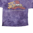 THE MOUNTAIN Mens Purple Tie Dye Graphic T-Shirt XL Short Sleeve Crew Neck
