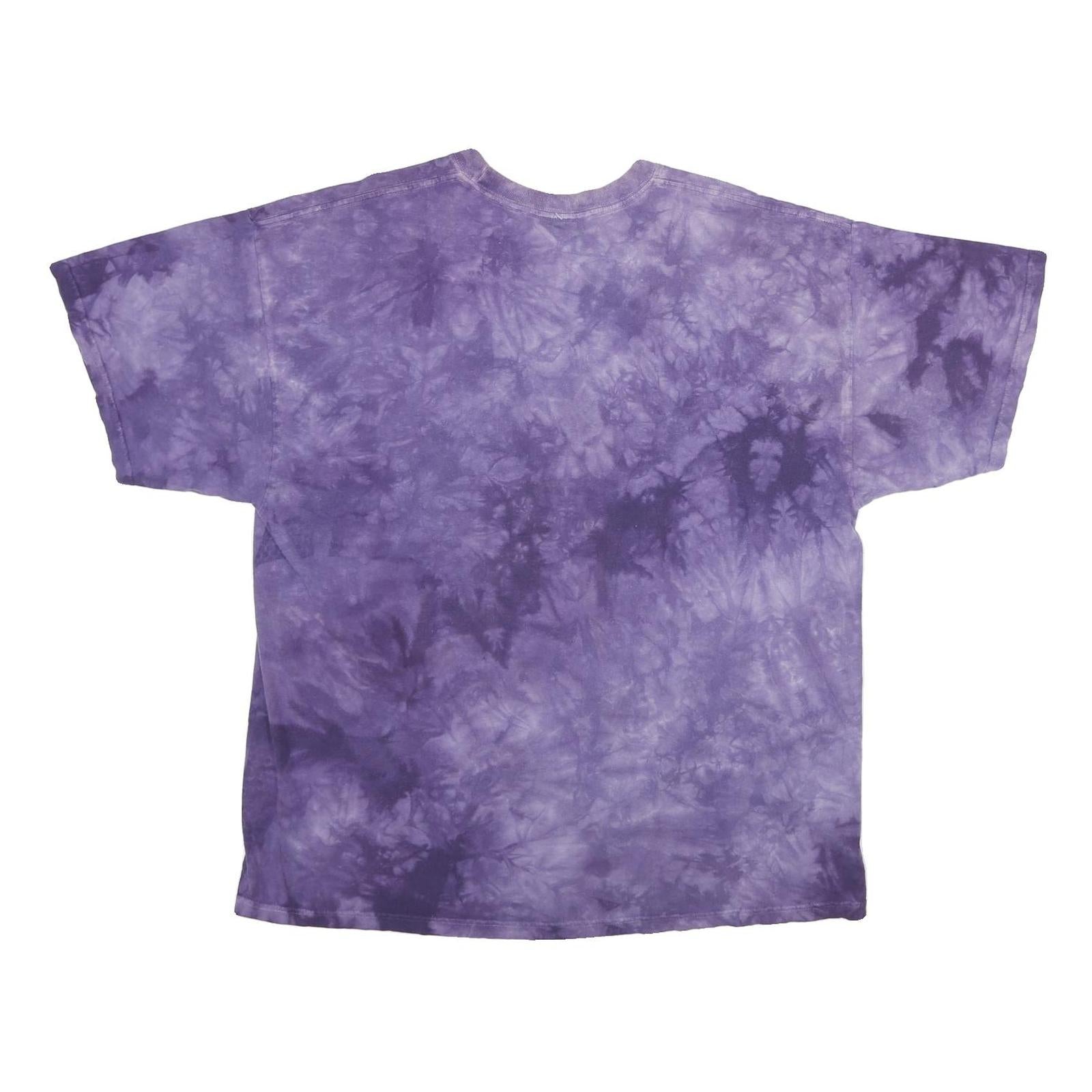 THE MOUNTAIN Mens Purple Tie Dye Graphic T-Shirt XL Short Sleeve Crew Neck