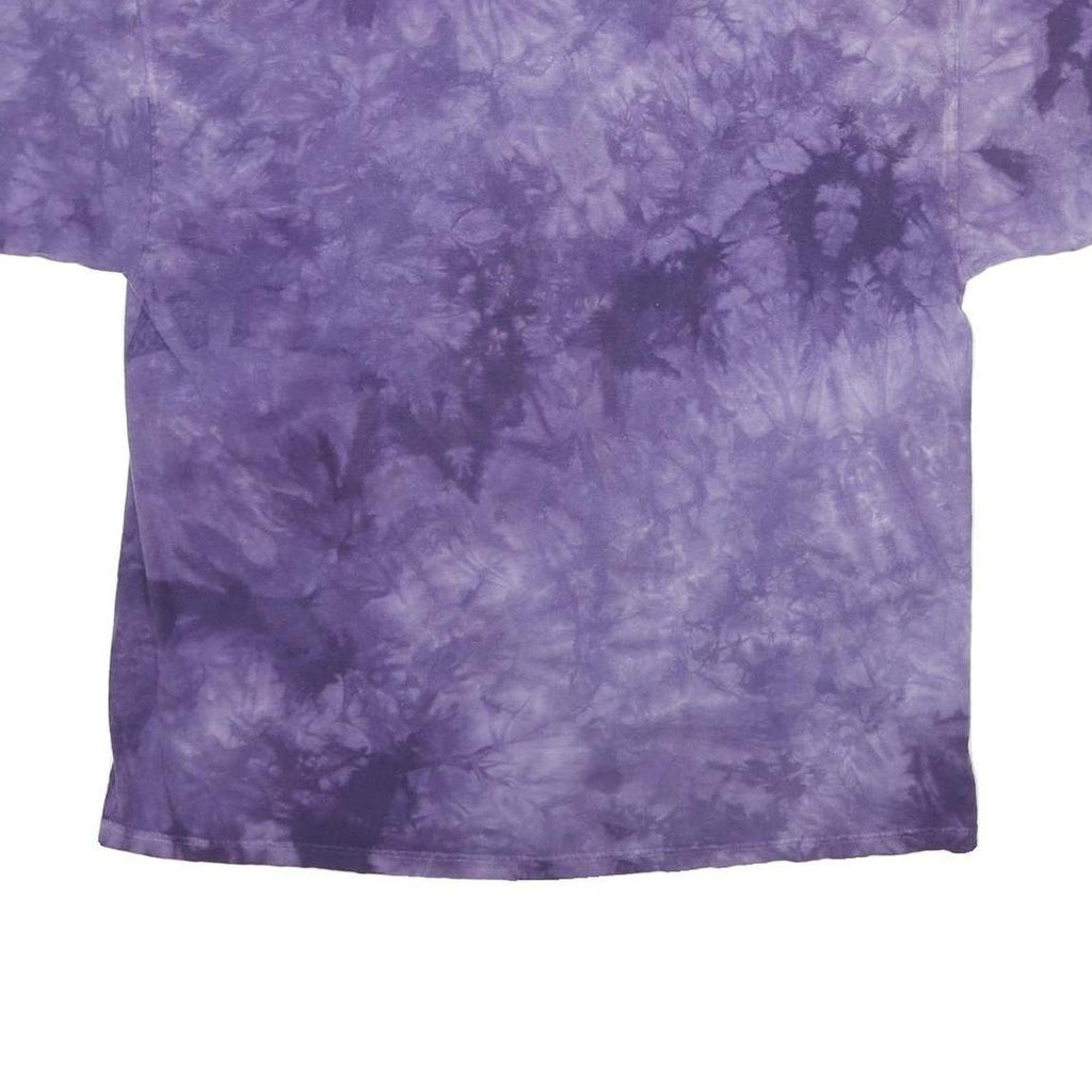THE MOUNTAIN Mens Purple Tie Dye Graphic T-Shirt XL Short Sleeve Crew Neck