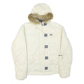 HELLY HANSEN Womens White Puffer Jacket L Polyester Blend Insulated Winterwear