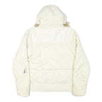 HELLY HANSEN Womens White Puffer Jacket L Polyester Blend Insulated Winterwear