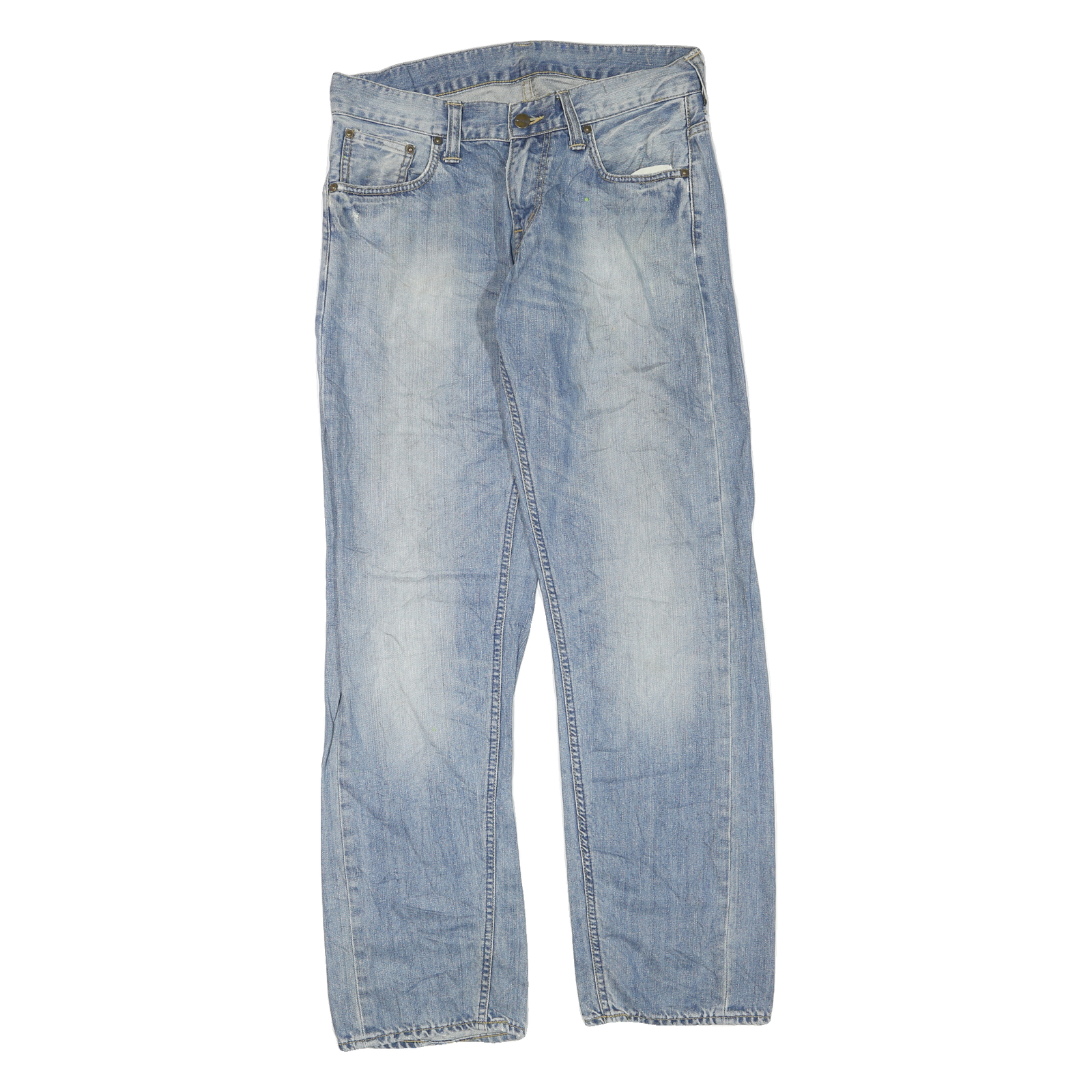 CARHARTT Womens Regular Blue Denim Light Jeans W32 L32 Classic Fit Cotton Blend