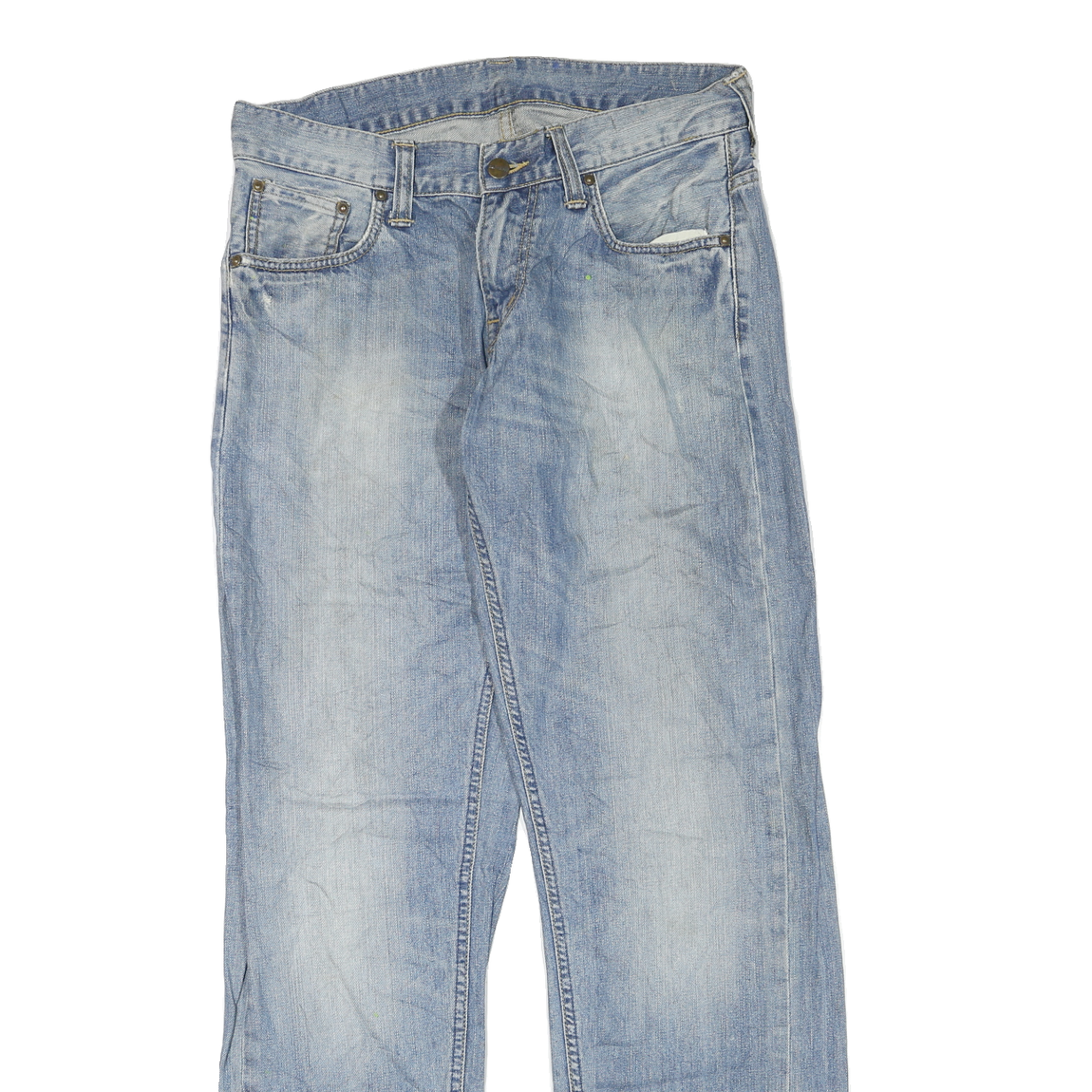 CARHARTT Womens Regular Blue Denim Light Jeans W32 L32 Classic Fit Cotton Blend