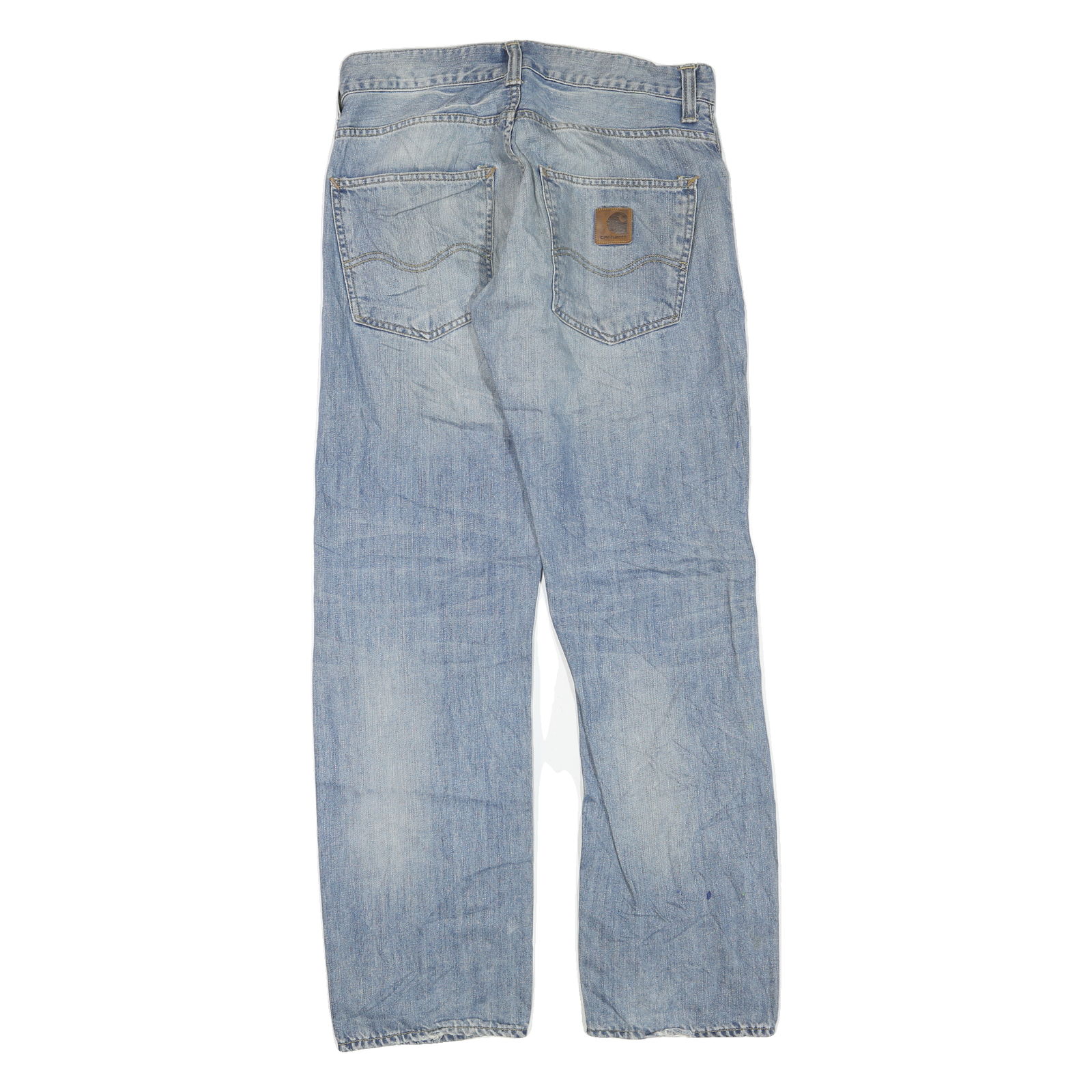 CARHARTT Womens Regular Blue Denim Light Jeans W32 L32 Classic Fit Cotton Blend