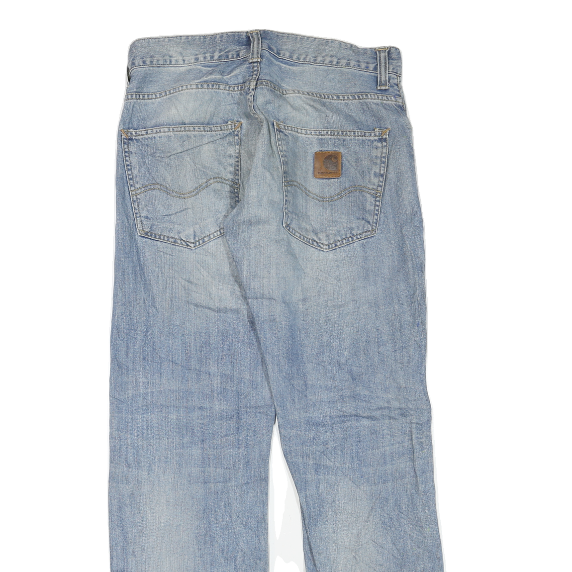 CARHARTT Womens Regular Blue Denim Light Jeans W32 L32 Classic Fit Cotton Blend