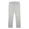 LEVI'S 571 Womens Jeans White Slim Skinny Denim Medium W34 L29 Stretch Cotton
