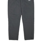SLAZENGER Mens Joggers Black M W28 L30 Relaxed Tapered Polyester Blend