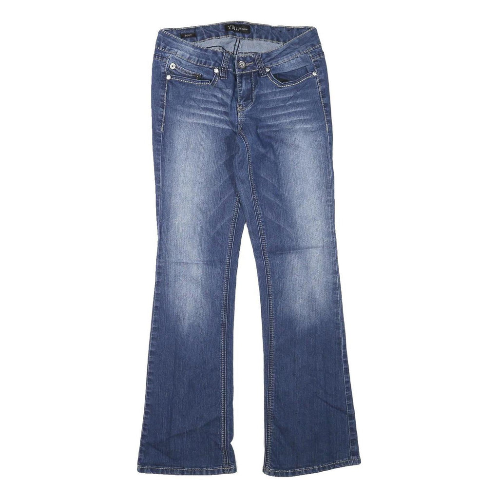 YMI Womens Blue Regular Bootcut Denim Medium W30 L31 Stylish Cotton Blend Jeans
