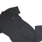 DICKIES Womens Black Cotton Blend Dungarees Loose Fit XL W46 L30 Workwear