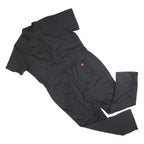 DICKIES Womens Black Cotton Blend Dungarees Loose Fit XL W46 L30 Workwear