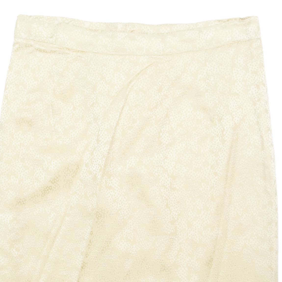 Womens Pencil Skirt Gold Midi Floral M
