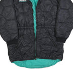 ADIDAS Equipment Mens Black & Teal Equipment Quilted Jacket XL Blend Zip