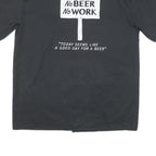 DICKIES Mens Black Four Day Ray Brewing Cotton Blend Shirt L Workwear