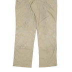 CARHARTT Mens Cotton Blend Beige Relaxed Straight Trousers W34 L32 Workwear