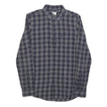 JACK WILLS Mens Blue Grey Checked Shirt XS Cotton Blend Long Sleeve Button
