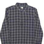 JACK WILLS Mens Blue Grey Checked Shirt XS Cotton Blend Long Sleeve Button