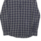JACK WILLS Mens Blue Grey Checked Shirt XS Cotton Blend Long Sleeve Button