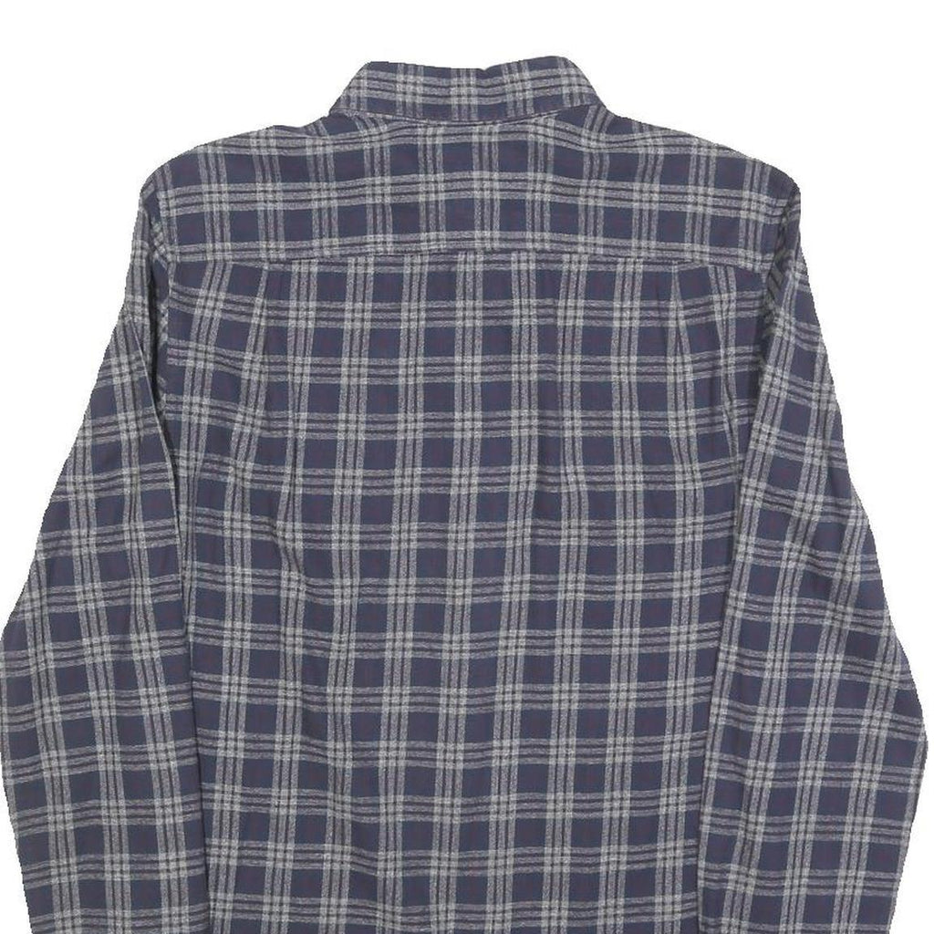 JACK WILLS Mens Blue Grey Checked Shirt XS Cotton Blend Long Sleeve Button