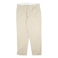 POLO RALPH LAUREN Mens Beige Cotton Blend Regular Fit Trousers W38 L32 Classic