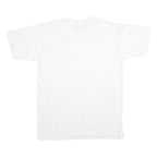 ONEITA Mens White Printed T-Shirt 2XL Short Sleeve Crew Neck Cotton Blend Casual