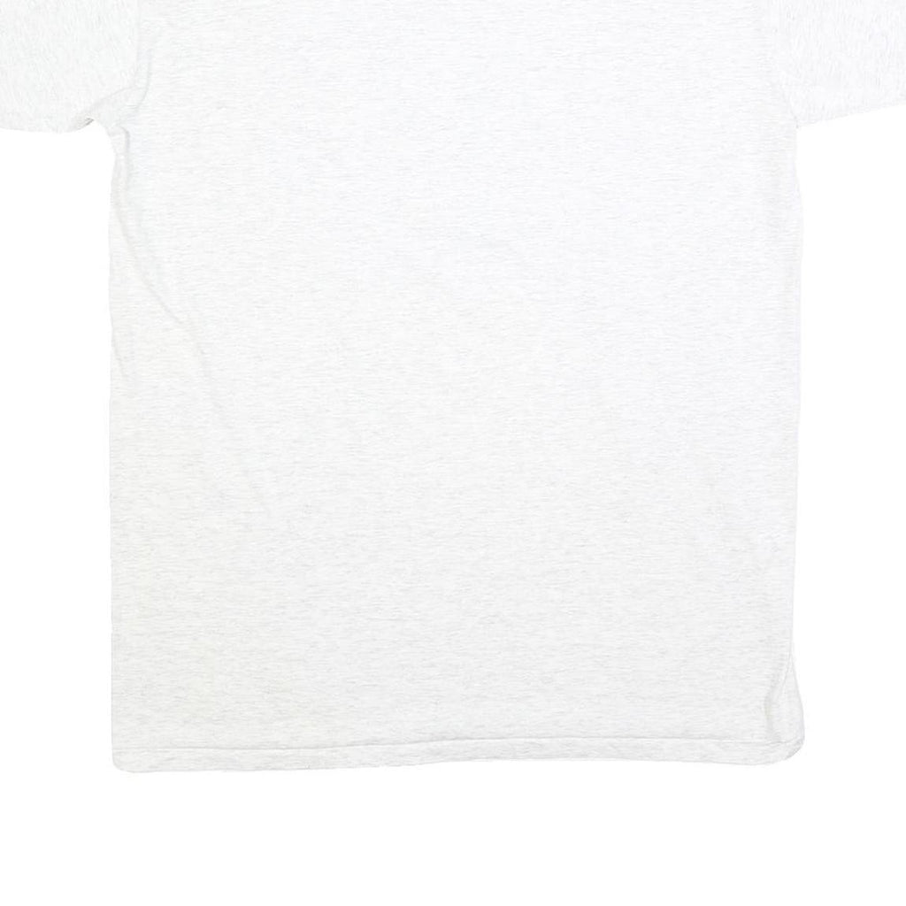 ONEITA Mens White Printed T-Shirt 2XL Short Sleeve Crew Neck Cotton Blend Casual