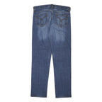 CALVIN KLEIN JEANS Womens Blue Regular Straight Denim Medium W30 L28 Zip Closure