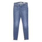 LEVI'S 710 Womens Jeans Blue Slim Skinny Denim Medium W28 L32 Stretch Zip