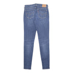 LEVI'S 710 Womens Jeans Blue Slim Skinny Denim Medium W28 L32 Stretch Zip