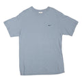 NIKE Mens Blue M Short Sleeve Crew Neck Cotton Blend Plain Classic T-Shirt