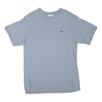 NIKE Mens Blue M Short Sleeve Crew Neck Cotton Blend Plain Classic T-Shirt