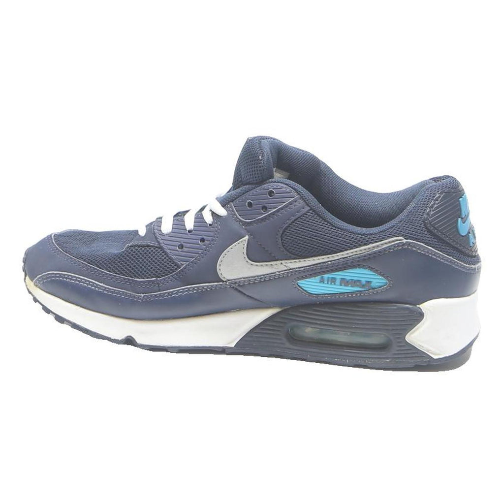 NIKE Air Max 90 Mens Blue & Light Blue Synthetic UK 10 Lightweight Trainers
