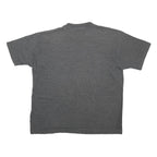 Mens Grey T-Shirt L Short Sleeve Crew Neck Cartoon Graphic Printed Casual