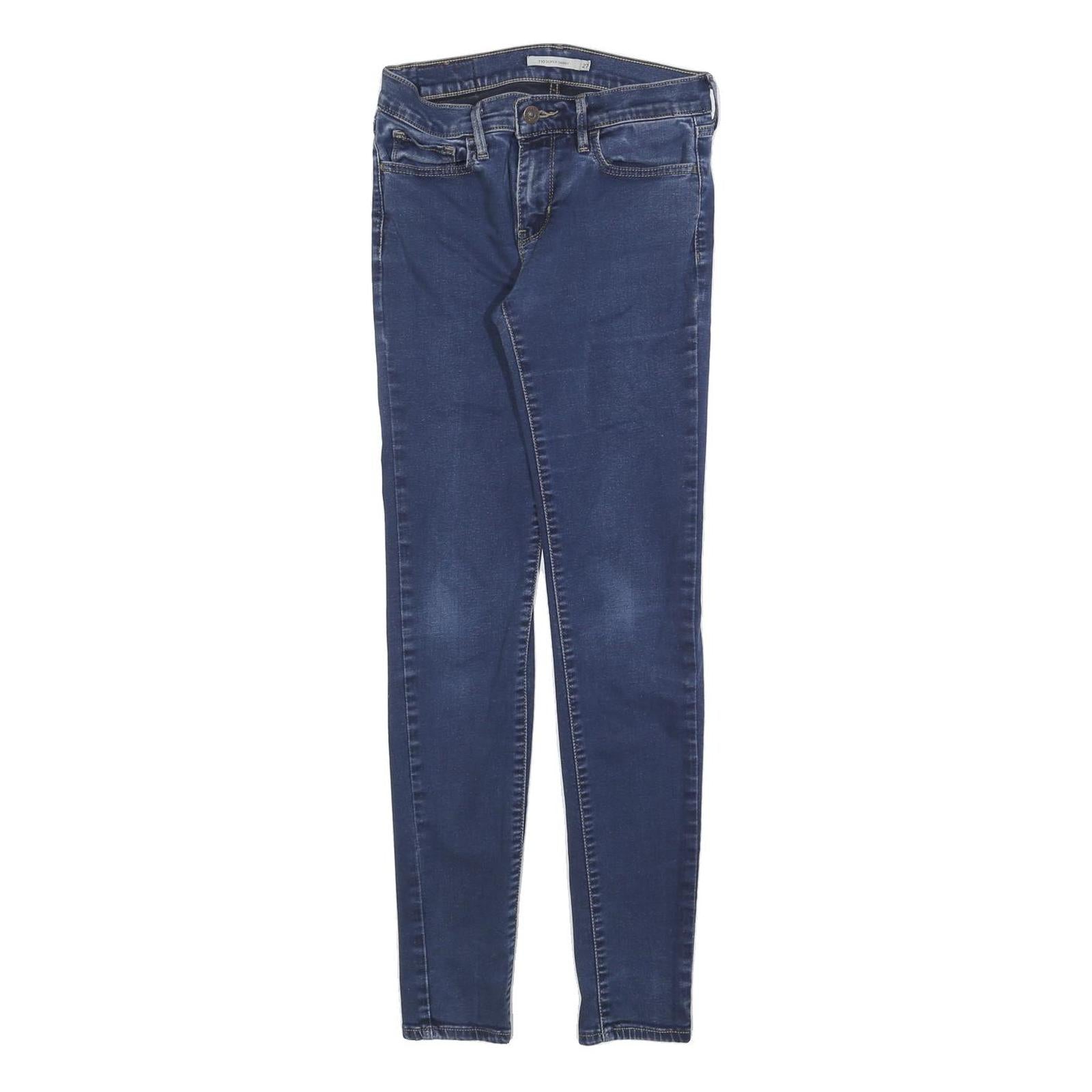 LEVI'S 710 Womens Slim Skinny Denim Medium Wash Cotton Blend Jeans W27 L29
