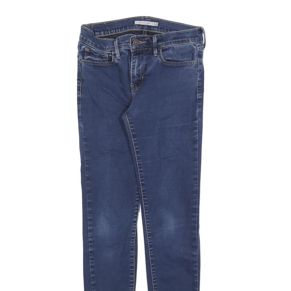 LEVI'S 710 Womens Slim Skinny Denim Medium Wash Cotton Blend Jeans W27 L29