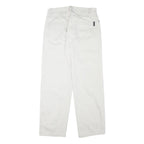 RITMICA Mens Cotton Blend White Relaxed Straight Trousers W31 L29 Casualwear