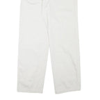 RITMICA Mens Cotton Blend White Relaxed Straight Trousers W31 L29 Casualwear