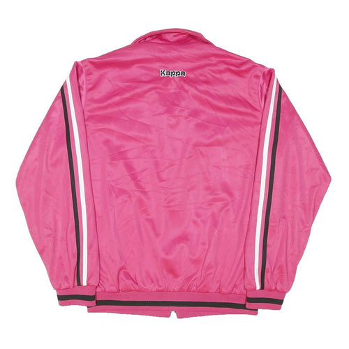 KAPPA Womens Pink Polyester Blend Track Jacket 2XL Zip Athletic Casual