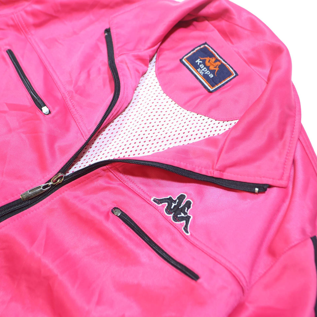 KAPPA Womens Pink Polyester Blend Track Jacket 2XL Zip Athletic Casual