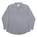 CARHARTT Mens Blue & Grey Check Shirt L Casual Cotton Button-Down Long Sleeve