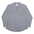 CARHARTT Mens Blue & Grey Check Shirt L Casual Cotton Button-Down Long Sleeve