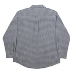 CARHARTT Mens Blue & Grey Check Shirt L Casual Cotton Button-Down Long Sleeve