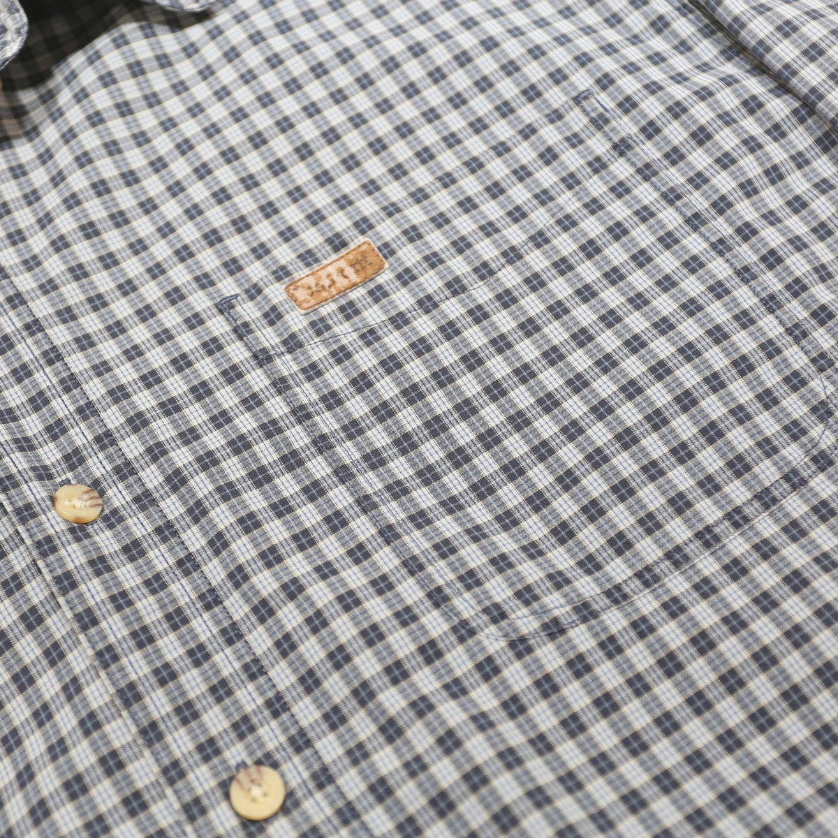 CARHARTT Mens Blue & Grey Check Shirt L Casual Cotton Button-Down Long Sleeve
