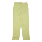 FAIR LADY Womens Jeans Yellow Cotton Blend Regular Straight Zip W27 L28 Stylish