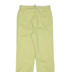 FAIR LADY Womens Jeans Yellow Cotton Blend Regular Straight Zip W27 L28 Stylish