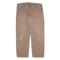 DICKIES Mens Jeans Beige Relaxed Straight Denim Medium W38 L30 Workwear