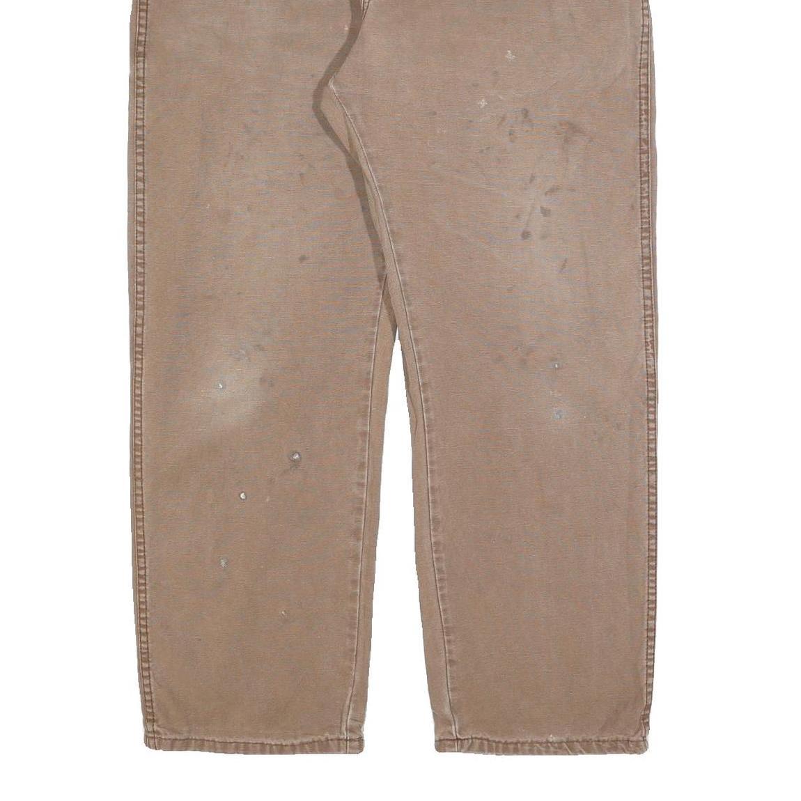 DICKIES Mens Jeans Beige Relaxed Straight Denim Medium W38 L30 Workwear