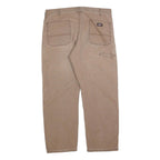 DICKIES Mens Jeans Beige Relaxed Straight Denim Medium W38 L30 Workwear