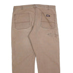 DICKIES Mens Jeans Beige Relaxed Straight Denim Medium W38 L30 Workwear