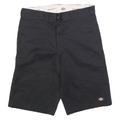 DICKIES Mens Shorts Black Casual Relaxed Fit L W34 Classic Workwear
